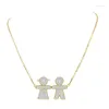 Kedjor 2023 Factory Top Quality Bling Shinny 925 Sterling Silver Boy Girl Charm Chain Halsband