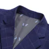 Мужские костюмы Blazers British's Style Vintage Plaid Blazer Men Casual Slim Fit Jacket Одиночная кнопка бизнес -социальные плюс 3xl Hombre 230609