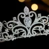 Hochzeits-Haarschmuck ASNORA Classic Love Europäisches Zirkonia-Braut-Tiara, Kristallkronen-plattiertes Kleid mit Braut-Accessoires 230609