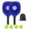 Tennisracketar pickle bollpaddel med 4 bollar Lätt pickleballpåse Kit Comfort Handle Antiskid Wearresistent för tävlingsträning 230608