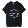 T-shirt da uomo XINYI T-shirt da uomo 100% cotone casual divertente orologio matematico Stampa t-shirt o-collo allentata estiva per uomo t-shirt manica corta top maschile 230608