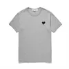 23 Sommer-Designer-T-Shirts, kleine schwarze T-Shirts mit Herz-2-Augen-Muster, neue lässige Modemarke, Stickerei, Liebesherzen, reine Baumwolle, kurzärmelige T-Shirts für Männer und Frauen