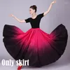 Bühnenkleidung Frauen Gypsy Ballsaal Stierkampf Spanisches Tanzkostüm Farbverlauf Eleganter Flamenco-Rock Kleider Performance-Kleidung