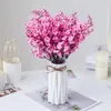 Decorative Flowers & Wreaths Gypsophila Artificial Branch High Quality Cherry Fake Plants Bouquet Living Room Vase For Home Wedding Decorati