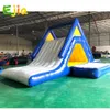 4x2x2m jeu commercial défi jeu gonflables piscine d'eau toboggan gonflable parc aquatique jeux de sport toboggan flottant à vendre