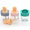 Transparente Eiscreme-Lipgloss-Tube – 6 ml DIY-Behälter für Kosmetika mit Applikatorstab, tragbar und wiederverwendbar Fhnhx