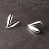 Brincos Stud 2023 Trendy Real 925 Sterling Silver Love Earings Women Acessórios Lovely Heart Fine Jewelry For Woman