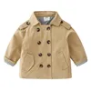 Tench coats Spring Autumn 2 3 4 5 6 8 10 12 anos Handsome Windbreaker Classic Khaki Outerwear Trench Coat For Kids Boy sdfewf 230608