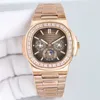 Patekphilippe Watch PP Designer Mechanical Mens Movement Watch Business 40 мм автоматические водонепроницаемые часы Montre Luxes