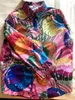 Camicette da donna Camicia a maniche lunghe Fiori vintage da donna Stampati bottoni rosa chic Camicie Camicie Donna elegante Tunica da festa Top NS518