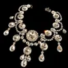 Подвесные ожерелья камень красочные преувеличенные хрустальные колюты многослойное ожерелье Женщины Женщины Большой варенья с воротником с вареньем