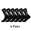 Sports Socks 6PairSlot Anti Slip Tapedesign Football Mid Calf Nonslip Soccer Sport Cycling Mens Sock EU3844 230608