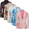 Trajes para hombre Blazers Otoño Rosa Traje bordado Chaqueta Vestido de fiesta de boda Abrigo de moda Delgado Hombre Tamaño grande M 5XL 6XL 230609