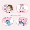 Water Pumps Mini Dispenser For Children Kids Gift Cute Cold/Warm Juice Milk Drinking Fountain Simation Cartoon Pig Kitchen Toy Drop Dhd4L