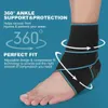 Ankelstöd Toprunn 1pcs Professional Sports Strain Wraps Bandage Elastic Brace Protector för fitness som kör 230608