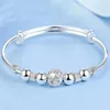 Bracelet marques argent couleur charme chanceux perles Bracelets pour femmes Bracelets mode fête mariage fiançailles bijoux