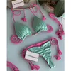 Женские купальники Push Up Bikini Traje De Ba o Mujer Set Высокая талия Треугольный бандажный купальник Mayo Купальный костюм Женский Biquini Mulher 230608