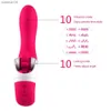 10 hastigheter Mute Rotation Dildo Vibrators Pussy Massager Tongue Slicking Oral Sex Toy for Women Clitoris Stimulator Adult Produkt L230518