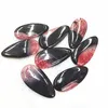 Чары 4pcs Nature Semi Decious Stone Double Colors 38x18 мм для женщин подвески