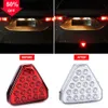 Novo 12v carro f1 estilo triângulo vermelho led 3rd amortecedor traseiro cauda parar luz estroboscópica universal centro do carro luzes de freio acessórios