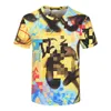 Diseñador PA camiseta marca de lujo ropa camisas spray corazón carta algodón manga corta primavera verano marea para hombre para mujer camisetas M-3XL # 13