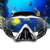 Dykmasker Vuxen dykning Mask Pano 3 Panoramic Tempered Glass Snorkling Dive Mask Premium Swim Goggles With Nose Cover Snorkling 230608