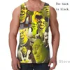 Heren Trainingspakken Zomer Grappige Print Mannen Tank Tops Vrouwen Shrek Beach Shorts Sets Fitness Vest