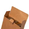 Grande boîte d'emballage de thé en papier Kraft avec fenêtre boîte cadeau rétro boîte vide sac à main ouverture de fenêtre boîtes simples