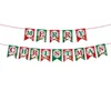 Guirlandes décoratives de papier de fleurs accrochant le banquet de décoration de drapeau pour Noël