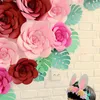 Decoratieve bloemen DIY Grote Rose Giant Paper Wall Decor Home Bruiloft Decoratie Baby Shower Verjaardagsfeestje Artificail Achtergrond