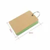 Kleine 50 Unruled Blanco Pagina's Kladblok Woord Kaarten Binder Ring Easy Flip FlashCards Alfabet Voor Studie