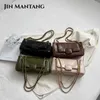 Kvällspåsar jin mantang nya små plånböcker och handväskor designer kvinnor kedja axel messenger väskor lyx varumärken kvinnors klaff crossbody väska j230609