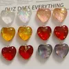 Charms Resin Heart Charm 24x22mm Small Love Shape Pendants For Women DIY Jewelry Necklaces Making Findings 5-Color