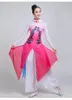 Vêtements de scène Style chinois Hanfu Costumes de danse classique adulte femme Fan Yangko vêtements de Performance nationale