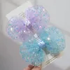 Hair Accessories 10pcs Glitter Tulle Color Bow Hairpins Pastel Sequin Bowknot Barrettes For Tutu Skirt Princess Headwear Boutique