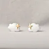 Stud Earrings Original Design Matte Star Cloud Earring Cute Charm Studs For Women Girl's Child Student Birthday Gift Jewelry