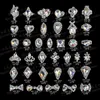 90 STYLES 3D Paznokcie dekoracje gwoździ paznokcie Diamond Rhinestone Sticker Specjalny kształt szklany akcesoria manicure