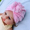 Berets 2023 Baby Hat Girls Boho Elastic Tie Scarf Turban Head Wrap Cap Hats For Kids Pography Accessories Soft