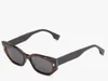 5A Brillenfleisch FD FOL011V CAT EYE EYEGLASSE Rabatt Designer Sonnenbrille für Frauen Acetat 100% UVA/UVB -Glas mit Gläser Bag Box Fendave