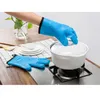 Oven Mitts 1PC Silicone Cotton Gloves Insulation Baking Microwave Kitchen Antislip BBQ Mitt Pot Holder 230608