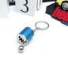 Keychains Car Stalls Head Keychain Six-Speed Manual Shift Gear Auto Car'S Parts Toy Short Shifter Knob Metal Gift Race