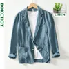 Men's Suits Blazers 2023 Spring Casual Linen and Cotton Safari for Men Clothing Solid Color Jackets Oversize BL988 230609