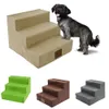 Ausrüstung Tragbare Haustiertreppe Haustierzubehör 3Step Dog Indoor Ramp Folding Puppy Ladder Bed Cushion