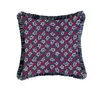 トップラグジュアリーデザイン刺繍クッションコーブダークグリーンベルベットアニマルスネークキング眩しいジャカードソファ枕ケース