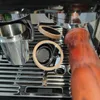コーヒーフィルターウォールナットエスプレッソマシン抽出ミラー多方向回転視覚醸造メーカー
