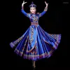 Vêtements de scène JUSTSAIYAN élégant Costume de danse traditionnelle russe robe robes de princesse européenne vêtements de Performance de mongolie