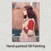 Porträt-Leinwandkunst, schöne Dame Juliet, John William Waterhouse, Gemälde, handgefertigt, klassisches Restaurant-Dekor