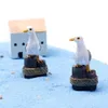 Oggetti decorativi Figurine 3PCS Sea Bird Stand Ceppo Miniature Fairy Garden Case Decorazione Mini Craft Micro Landscaping Decor Accessori fai da te 230608