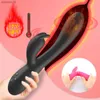 G-spot kanin dildo vibrator för kvinnor uppvärmning vibrerande vagina massager masturbator klitoris stimulator sex leksaker för vuxna 18 l230518