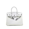 Borsa tote in pelle BK Borse firmate Pelle di vacchetta Grana di litchi sul primo strato Borsa da donna alla moda bianca alla moda Borsa a mano monospalla